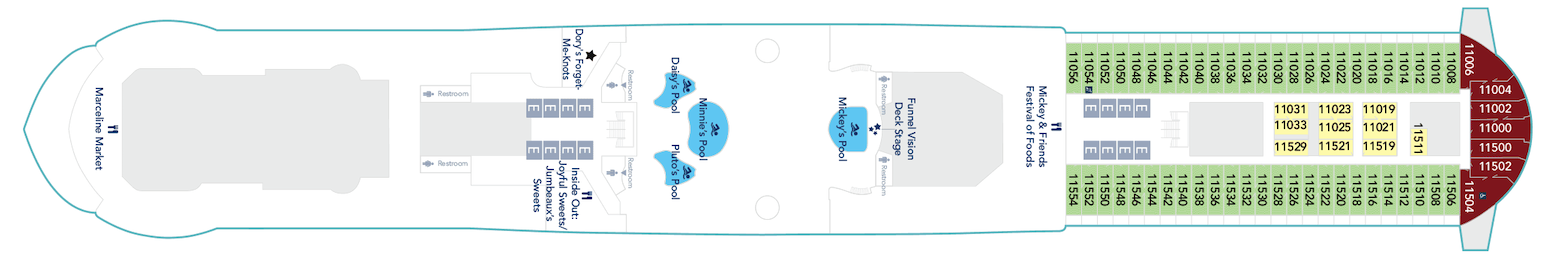 Disney Cruise Line, Disney Wish, Deck 11.png